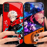 O-24 jujutsu kaisen season 3 tempered glass phone case Samsung FE M15 A04S A55 A24 A54 A05S A14 A15 