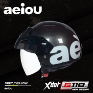 Xdot Helmet G118 aeiou Grey / Yellow