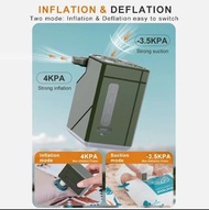 便攜 3000mAh USB 充電式氣泵快速充氣放氣帶迷你風扇和 LED 燈 qqbckp 2150 Portable 3000mAh USB Rechargeable Air Pump for Ra