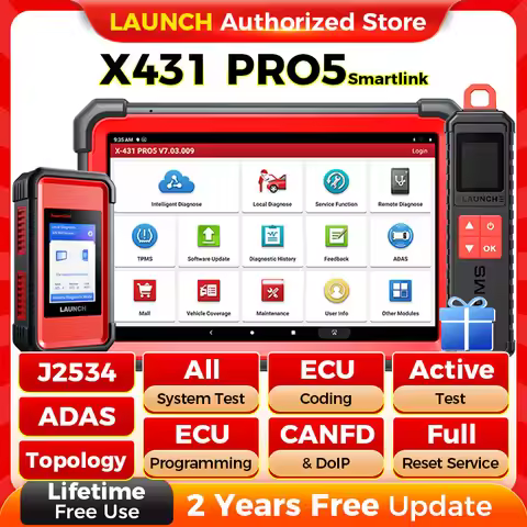 NEW Launch X431 PRO 5 PRO5 Car Diagnostic Tools J2534 Programming Auto OBD2 Scanner Diagnosis Automo