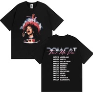 High Quality Harajuku Retro Style T-Shirt For All Genders Doja Cat M Vie World Tour 2026 Collection 