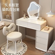 BU5E Bedside Table Modern New Style Dressing Solid Wood 2025 Bedroom Integrated Dressing Table Small