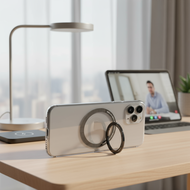 2 Pieces Adhesive Magnetic Iron Rings for Magsafe Wallet Phone Case Magnetic Ring Holder