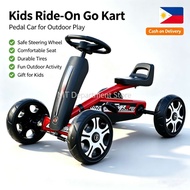 Kids Pedal Go Kart Non-Tip Steering Wheel | Safe Mini Kart for Children