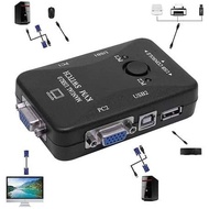 2 Port USB KVM21UA KVM manual switch to control 2 PCs with single monitor,keyboard and mouse