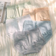 panties women cotton panties women Ice Silk Seamless Antibacterial Cotton Mid-Waist Panties for Wome