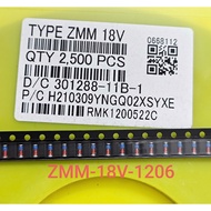 (Combo of 10) Zener Diode ZMM18 SMD 1206 LL34 cylindrical glass tube Zener Diode 18V 0.5A (Combo)