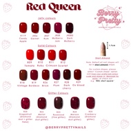 [ Berry Pretty Nails ] Premium Handmade Press On Nails | Red Nails Collection | | Customisable