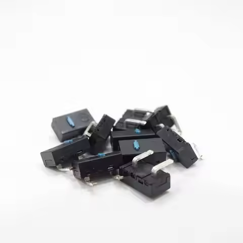 2pcs/pack Kai Long Mouse Micro Switch Left Right Bent 2 Pins Micro Switches 5 Millions Click lifetim