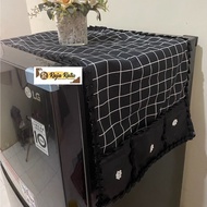 Checkered Ribbon Refrigerator Cover