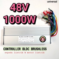 CONTROLLER 48V 1000W BLDC BRUSHLESS SEPEDA LISTRIK MOTOR LISTRIK PART
