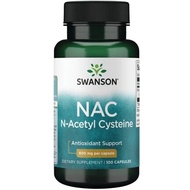 Viên Uống Hỗ Trợ Giải Độc Cơ Thể Swanson NAC N-Acetyl Cysteine 600mg 100 Viên Từ Mỹ