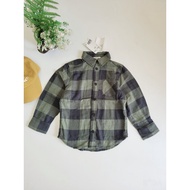 Moss green striped boy's shirt boy shirt kids boy shirt