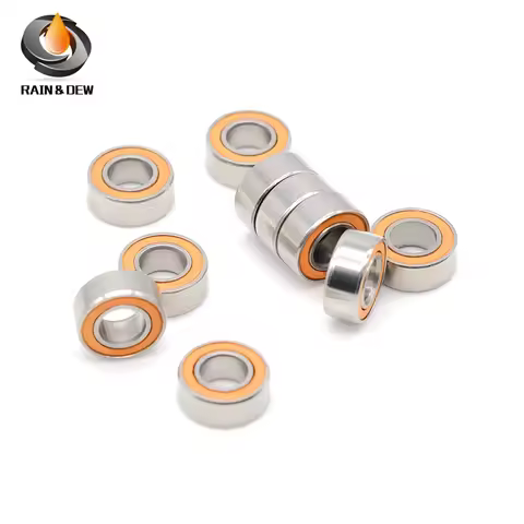 1Pcs SMR106-2RS CB ABEC-7 MR106 2RS 6x10x3 mm Stainless Steel hybrid si3n4 ceramic bearing Without G