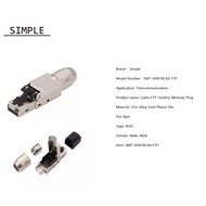 Simple connector cat7 cat6A 23awg 24awg FTP RJ45 male modular plug outdoor connector