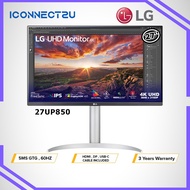 LG 27” 27UP850 5ms 60Hz IPS 4K UHD Vesa HDR400 AMD FreeSync USB-C Monitor 27UP850N