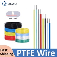 PTFE Wire FEP Insulate Single Core Silver Plated Copper Wire DIY High Purity OFC Copper HiFi Audio S
