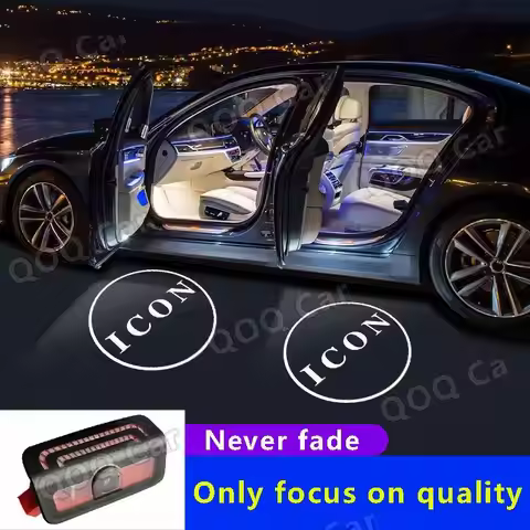 1Pc For Mercedes Benz C S Class EQS EQE SUV GLC W254 W223 W206 HD Led Car Door Logo Welcome Shadow L