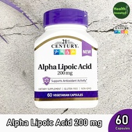 <21st Century> Alpha Lipoic Acid 200 mg 60 Capsules กรดอัลฟาไลโปอิก