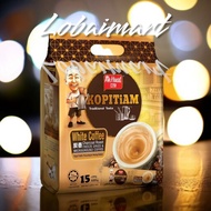 ​Ah Huat Kopitiam White Coffee Charcoal Roast Kopi Putih Arang Bakar (15 Pek x 28g) Kopi Kaw Tradisi