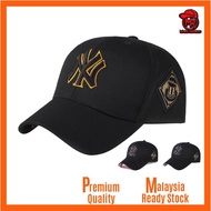 MLB Major League Baseball Korea Version New York NY Yankees Unisex Men Women Gold Silver Baseball Cap adjustable strap