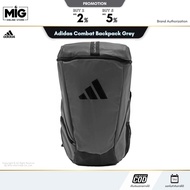 Adidas Combat Backpack Grey PU Leather Gray-Black Size L 57x33x23cm