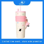 CIVAGO（26oz/780ml）Cerc liner Stainless Steel Coffee Mug With Lid Vacuum Flask Tumbler Polka dots Ser