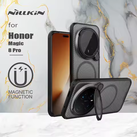 Nillkin Magnetic Case For Honor Magic 8 Pro 5G Case Nillkin CamShield Prop Magnetic Case with Stand 