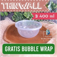 Thinwall Plastik Bulat 400 Ml Cup Puding Jasuke / Food Container