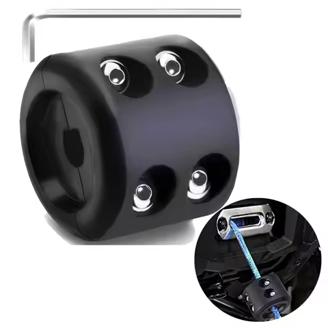 ATV UTV Winch Cable Hook Stopper Rubber Winch Mount Stop Rope Line Cable Saver Winches Accessories F