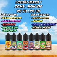 TERKINI !! LIQUID HELLO 30ML RASA ENAK MANTAP LIQUIDS VAPE 30 ML LIQWID FREEBASE POD PODS BEST SELLE