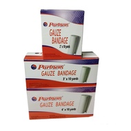 Partners Gauze Bandage/Gauze Roll 2x10, 3x10, 4x10 Sold per Box-12 pcs
