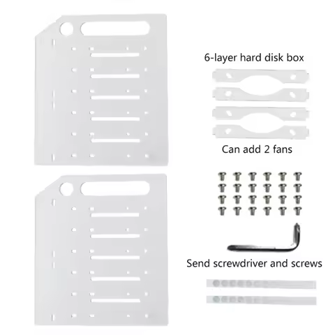 Hard Disk Rack Mechanical Hard Disk Cage Expansion Bracket External 3.5 Desktop Transparent Acrylic 