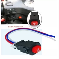 TOMBOL UNIVERSAL MOTORCYCLE HAZARD TURN SIGNAL SWITCH BUTTON MOTORCYCLE HAZARD LIGHT SWITCH