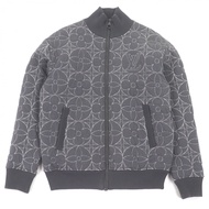 Excellent condition □ LOUIS VUITTON 21AW Monogram LV logo zip-through quilted blouson jacket, gray, 