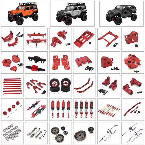 1/12 MN128 Remote Control Car Metal Upgrade Parts: Front and Rear Bumpers, Front Axle Drive Shaft, F