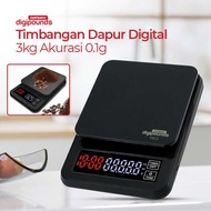 COD Taffware Digipounds Timbangan Dapur Digital Coffee Scale TSC3/5/10 / timbangan kopi digital bar