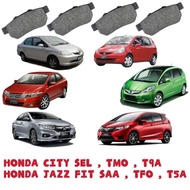 Rear Ceramic brake pads HONDA CITY SEL GD GE IDSI VTEC TMO GM2 T9A GM6 JAZZ FIT SAA GD TFO GE T5A T5
