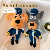 Cross-Border Safety Sheriff Labrador Doll Doll Plush Toy Doberman Gift Ornaments Claw Machine