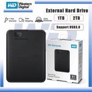 NEW 1TB 2TB Hard Drive External Hard Drives WD Elements 2.5 HDD/HD/Hard disk