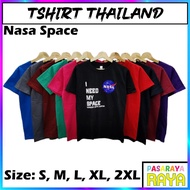 BAJU TSHIRT THAILAND LENGAN PENDEK NASA SPACE TSHIRT SHORT SLEEVES 100% COTTON FROM THAILAND BANGKOK