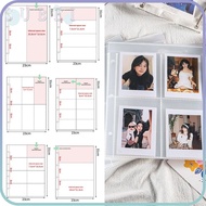 SULIN 10PCS Kpop Photocard Binder Sheets, DIY Transparent A4 Kpop Photocard Binder, Fashion Multiple