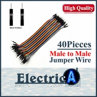 (High Quality) 40P Male to Male Breadboard Dupont Jumper Wire Cable Colorful 2.54mm - 10cm MM