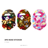 ☆ETW☆[Taichung Store] BAPE APE HEAD STICKER APE STICKER Camouflage
