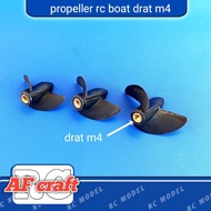 RC boat propeller thread m4 D35 D39 D45 CW