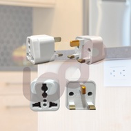 OLGER MULTI ADAPTER 2-PIN TO 3-PIN UK PLUG TRAVEL CONVERTER ADAPTER