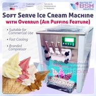 Soft Serve Ice Cream Machine Aiskrim Softserve Mesin Yogurt Puff Commercial Table Top