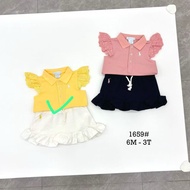 Yellow RL skirt set