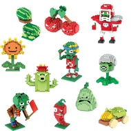 Cartoon Cartoon Plants vs. Zombies Series Micro-Diamond Small Particles Puzzle Stitching Building Bl