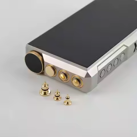 Gold-Plated Brass Dust Plug For FiiO M33 R2R M17 M23 M21 2.5mm 3.5mm 4.4mm Type-C jack